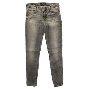 Lucky Brand Jeans 6/28 Women's Black Brooke Skinny Orta Premium Denim Mid-Rise